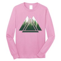 Forest Nature Triangle Minimalism Long Sleeve Shirt