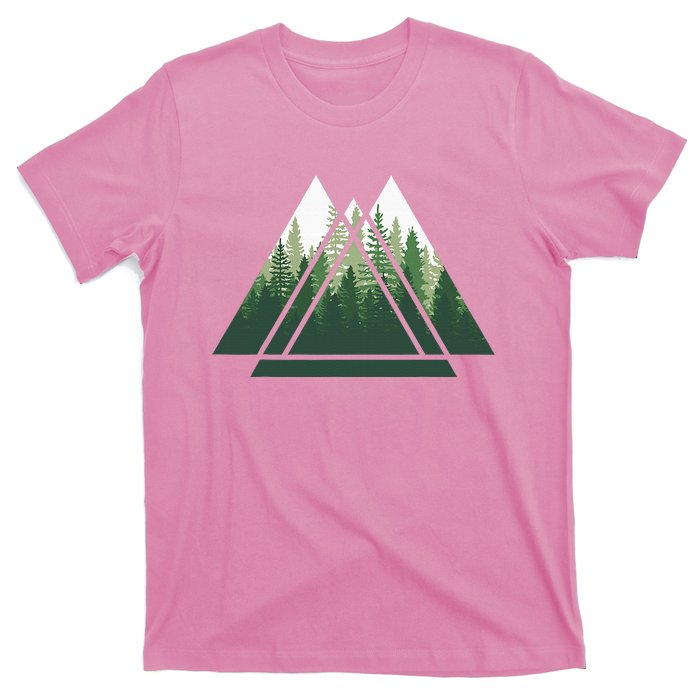 Forest Nature Triangle Minimalism T-Shirt