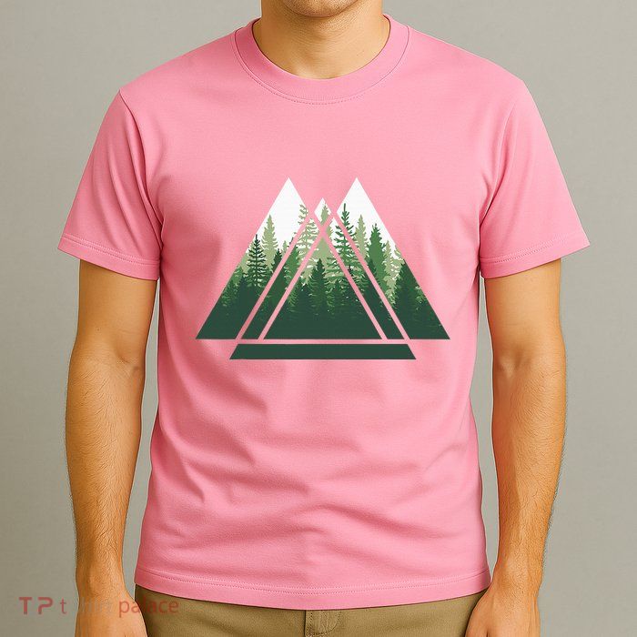 Forest Nature Triangle Minimalism T-Shirt