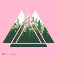 Forest Nature Triangle Minimalism T-Shirt