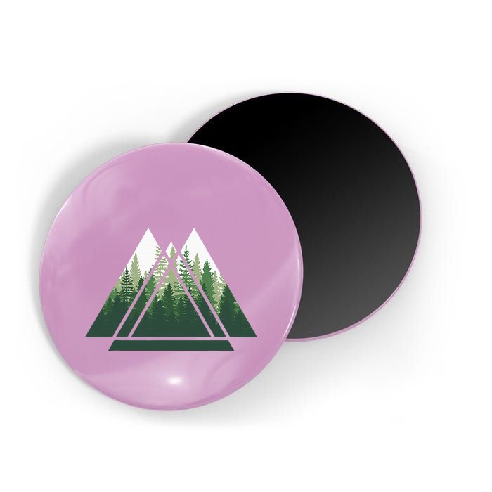 Forest Nature Triangle Minimalism Magnet