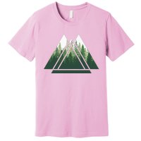 Forest Nature Triangle Minimalism Premium T-Shirt