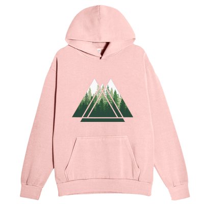 Forest Nature Triangle Minimalism Urban Pullover Hoodie