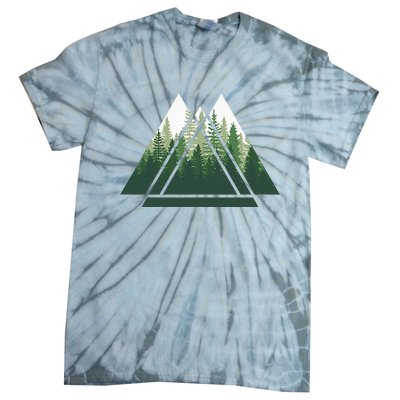 Forest Nature Triangle Minimalism Tie-Dye T-Shirt