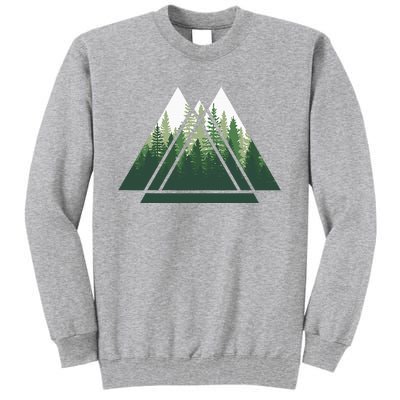 Forest Nature Triangle Minimalism Tall Sweatshirt