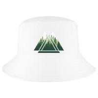 Forest Nature Triangle Minimalism Cool Comfort Performance Bucket Hat