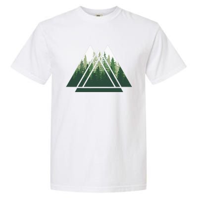 Forest Nature Triangle Minimalism Garment-Dyed Heavyweight T-Shirt