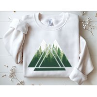 Forest Nature Triangle Minimalism Sweatshirt