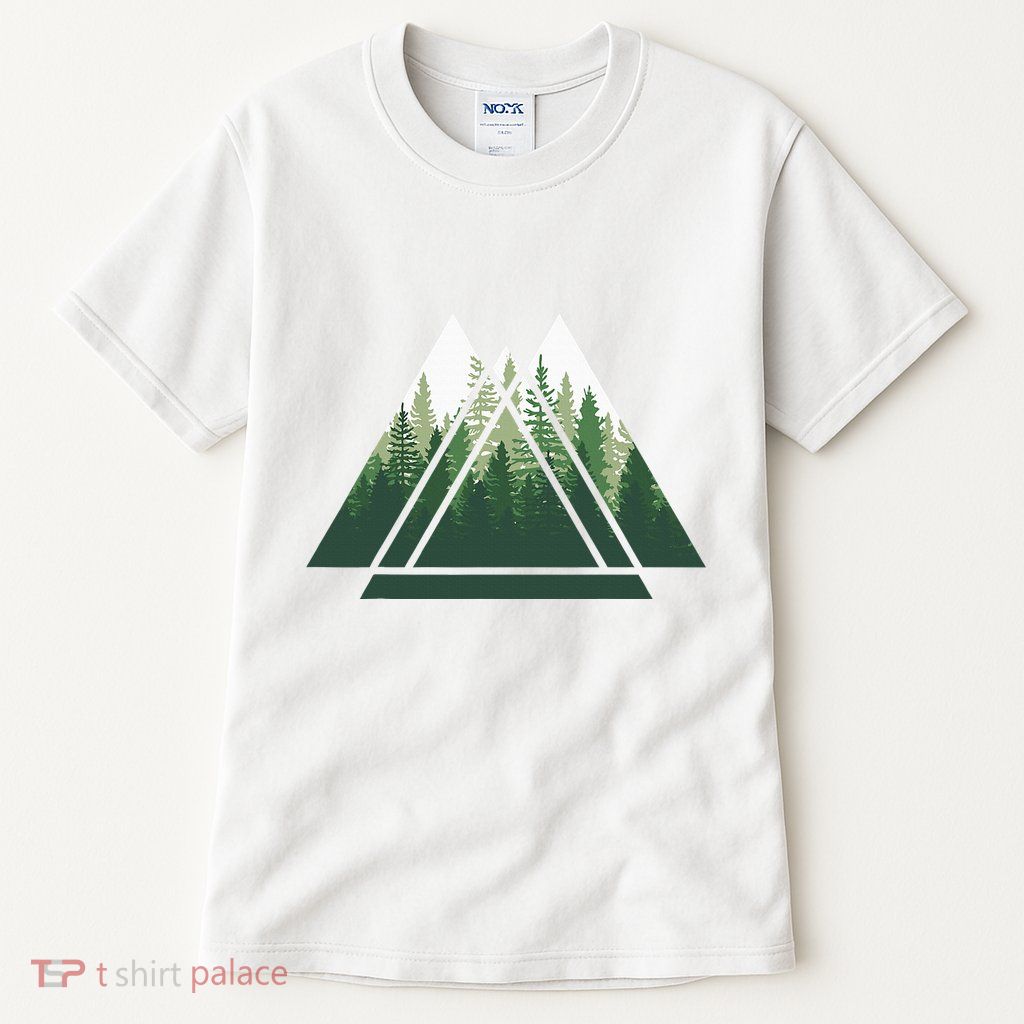 Forest Nature Triangle Minimalism Tall T-Shirt