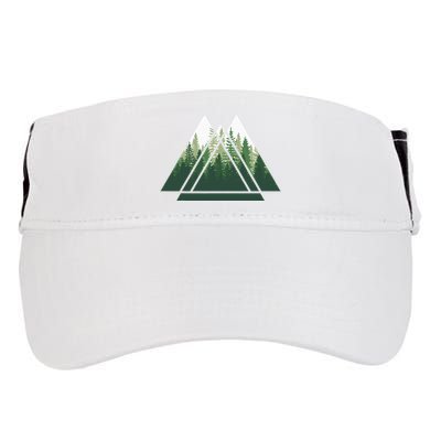 Forest Nature Triangle Minimalism Adult Drive Performance Visor