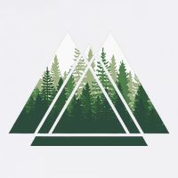Forest Nature Triangle Minimalism Adult Drive Performance Visor