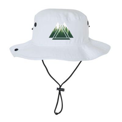 Forest Nature Triangle Minimalism Bucket Hat