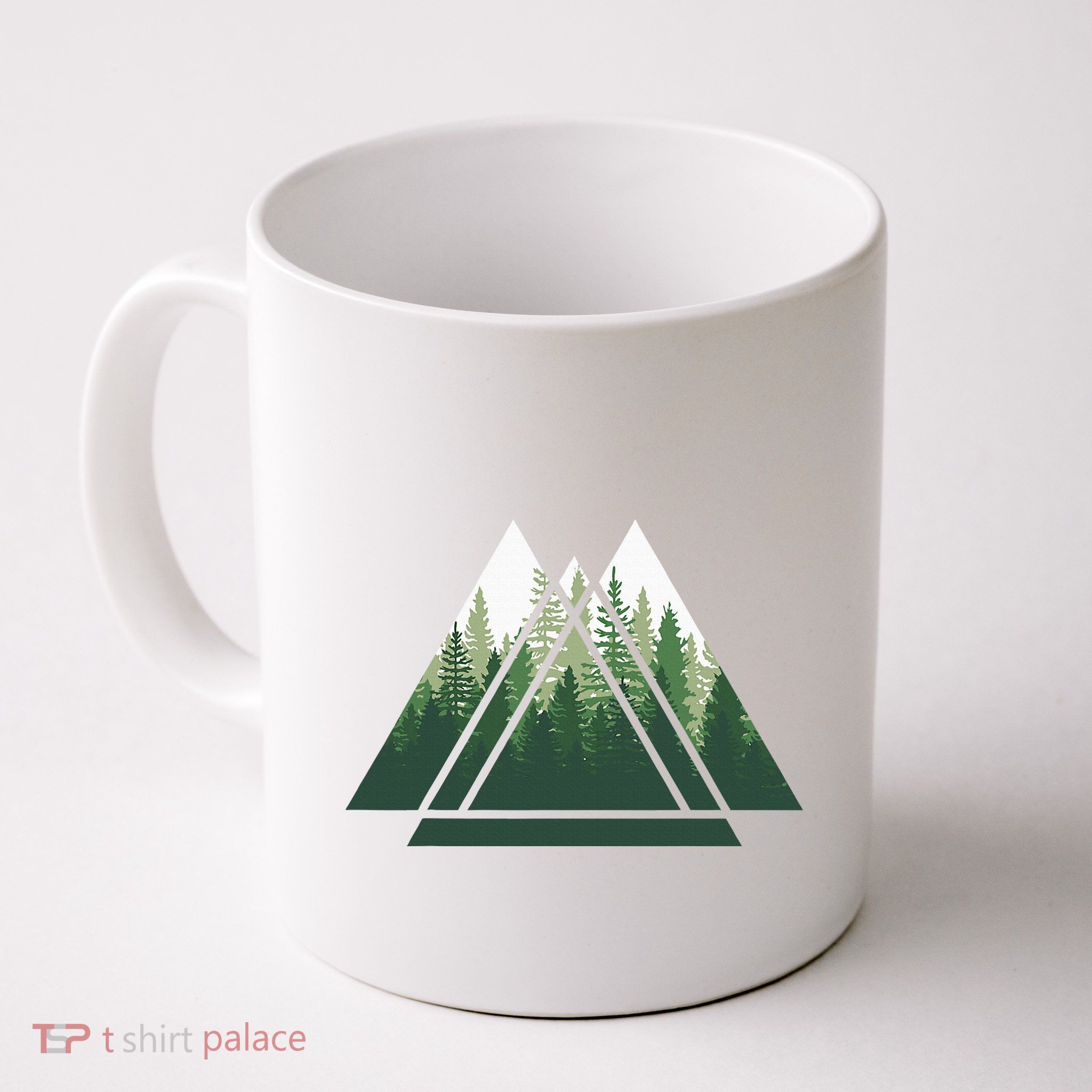 Forest Nature Triangle Minimalism Mug