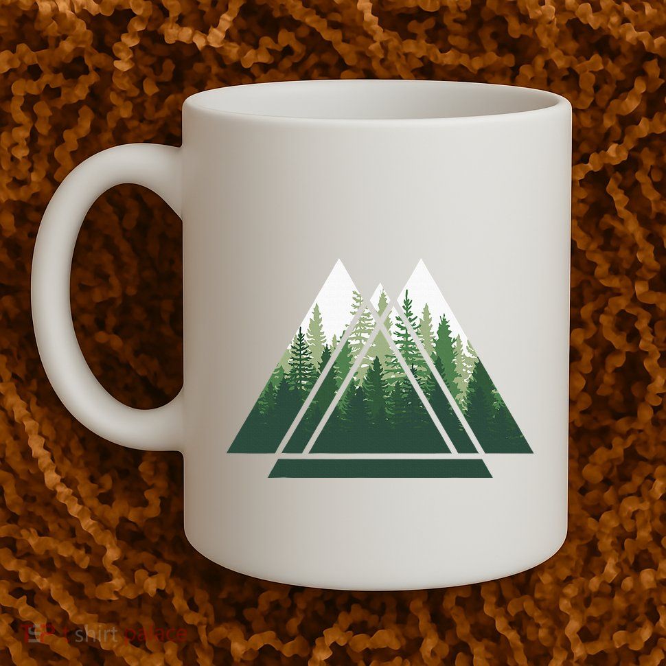 Forest Nature Triangle Minimalism Mug