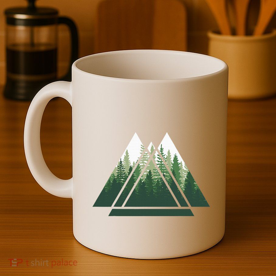 Forest Nature Triangle Minimalism Mug