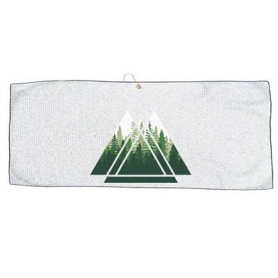 Forest Nature Triangle Minimalism Large Microfiber Waffle Golf Towel