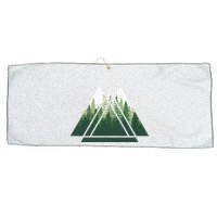 Forest Nature Triangle Minimalism Large Microfiber Waffle Golf Towel