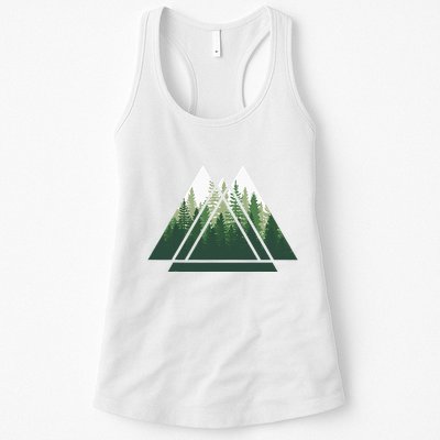 Forest Nature Triangle Minimalism Womens Tank Top