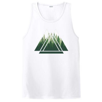 Forest Nature Triangle Minimalism PosiCharge Competitor Tank