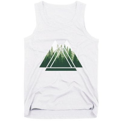 Forest Nature Triangle Minimalism Tank Top
