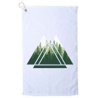 Forest Nature Triangle Minimalism Golf Towel