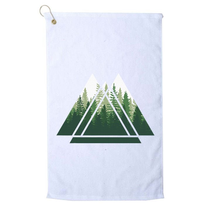 Forest Nature Triangle Minimalism Golf Towel