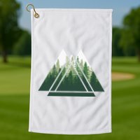Forest Nature Triangle Minimalism Golf Towel
