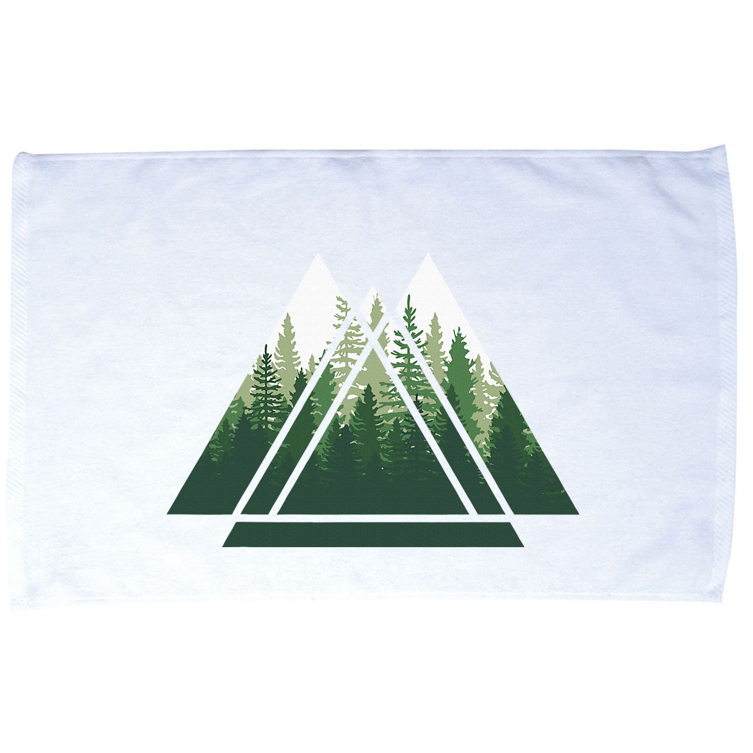 Forest Nature Triangle Minimalism Microfiber Hand Towel