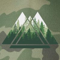 Forest Nature Triangle Minimalism Legacy Tie Dye Trucker Hat