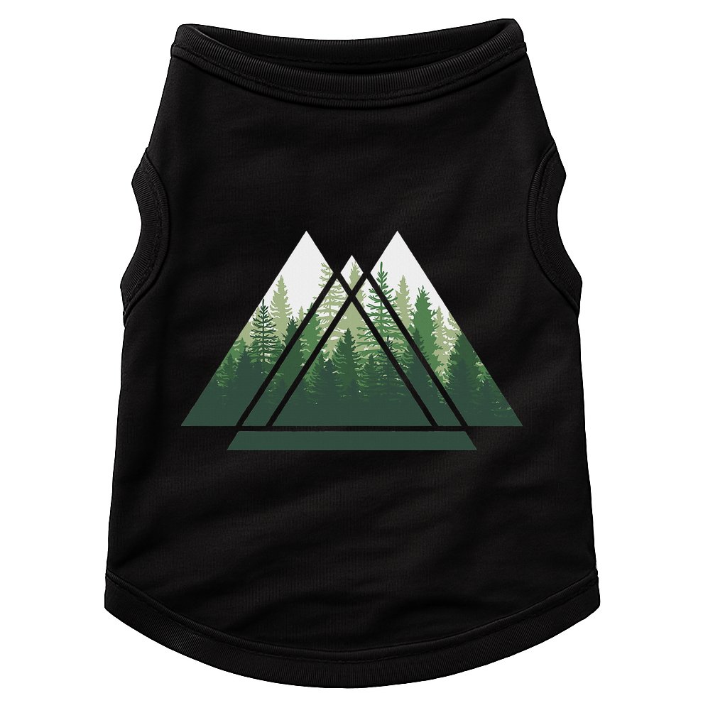 Forest Nature Triangle Minimalism Doggie Tank