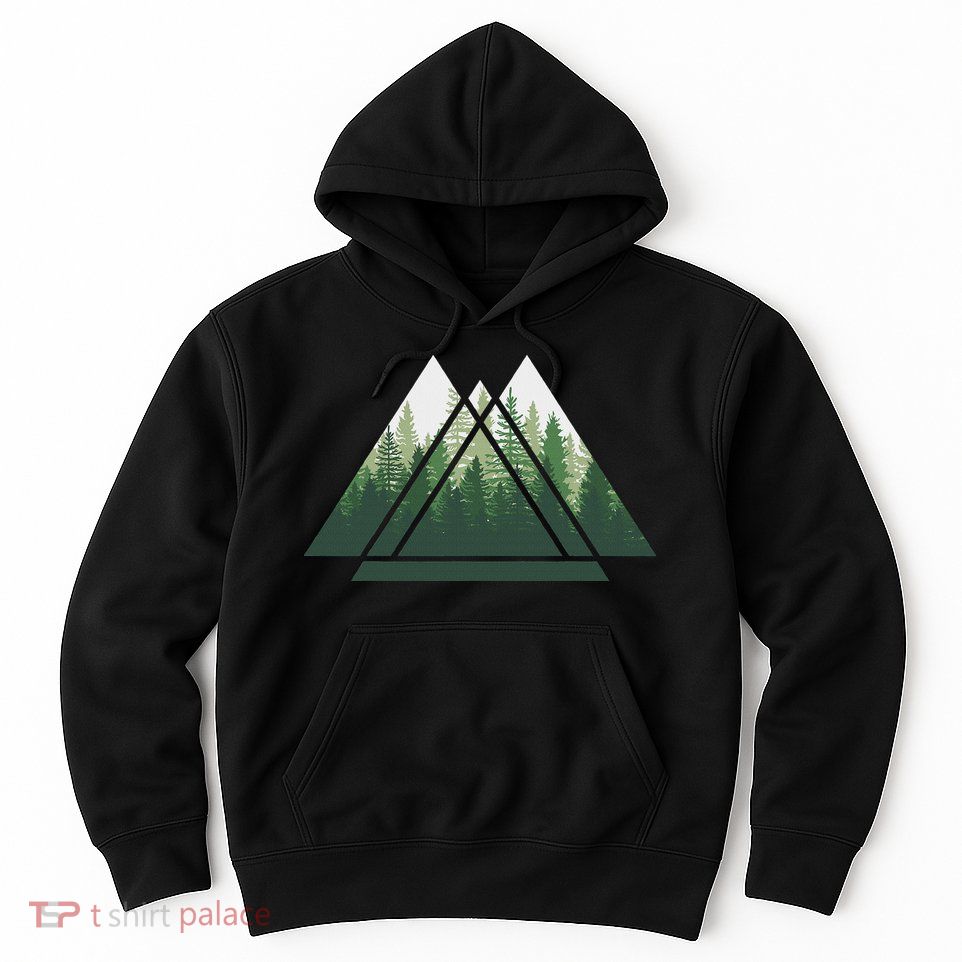 Forest Nature Triangle Minimalism Hoodie