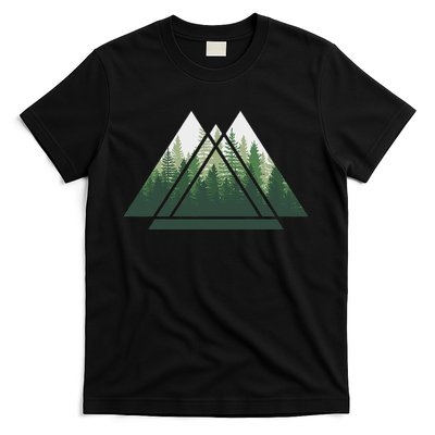 Forest Nature Triangle Minimalism T-Shirt