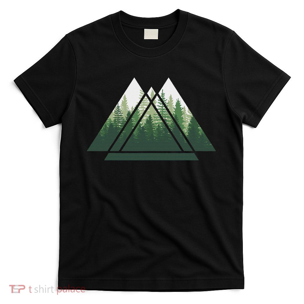 Forest Nature Triangle Minimalism T-Shirt