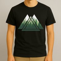 Forest Nature Triangle Minimalism T-Shirt