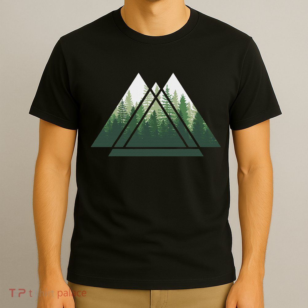 Forest Nature Triangle Minimalism T-Shirt