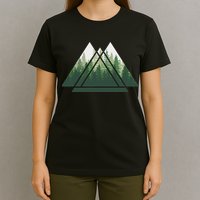 Forest Nature Triangle Minimalism T-Shirt