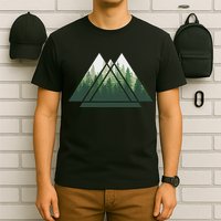 Forest Nature Triangle Minimalism T-Shirt