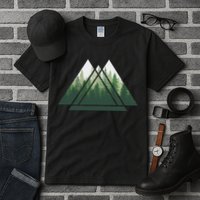 Forest Nature Triangle Minimalism Tall T-Shirt