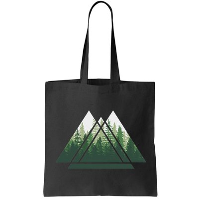 Forest Nature Triangle Minimalism Bag