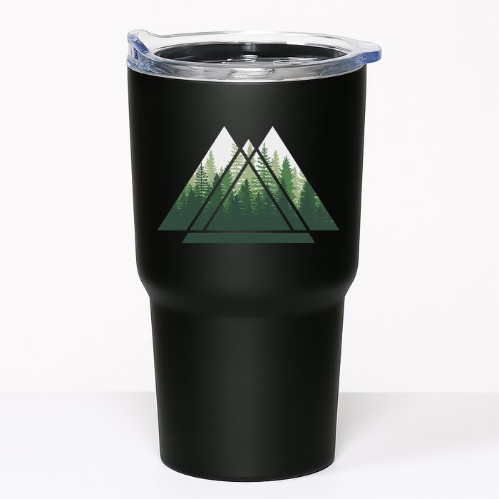 Forest Nature Triangle Minimalism Tumbler