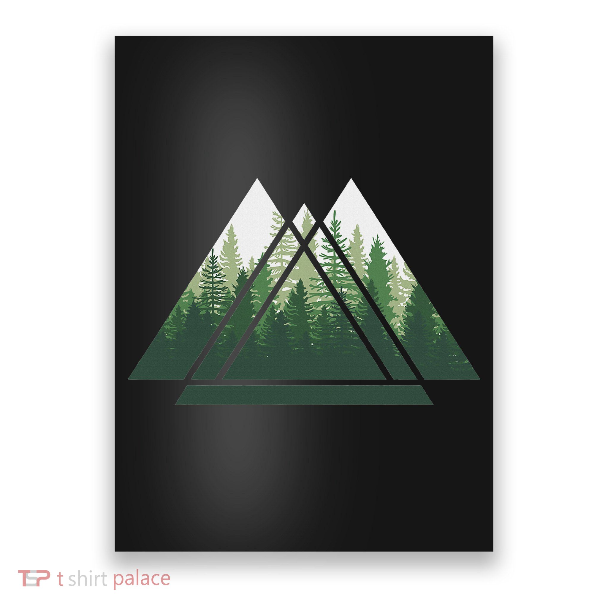 Forest Nature Triangle Minimalism Poster