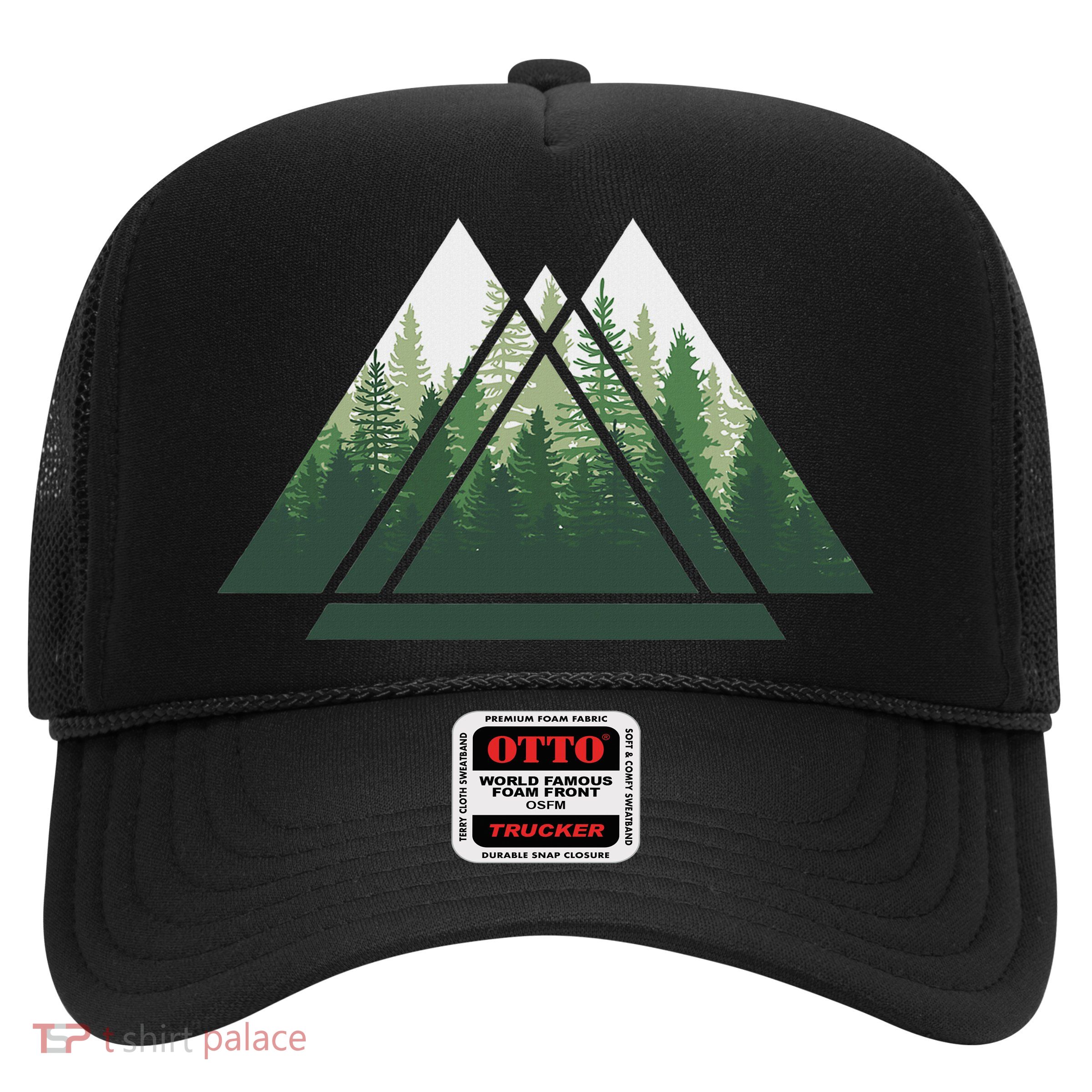 Forest Nature Triangle Minimalism Trucker Hat