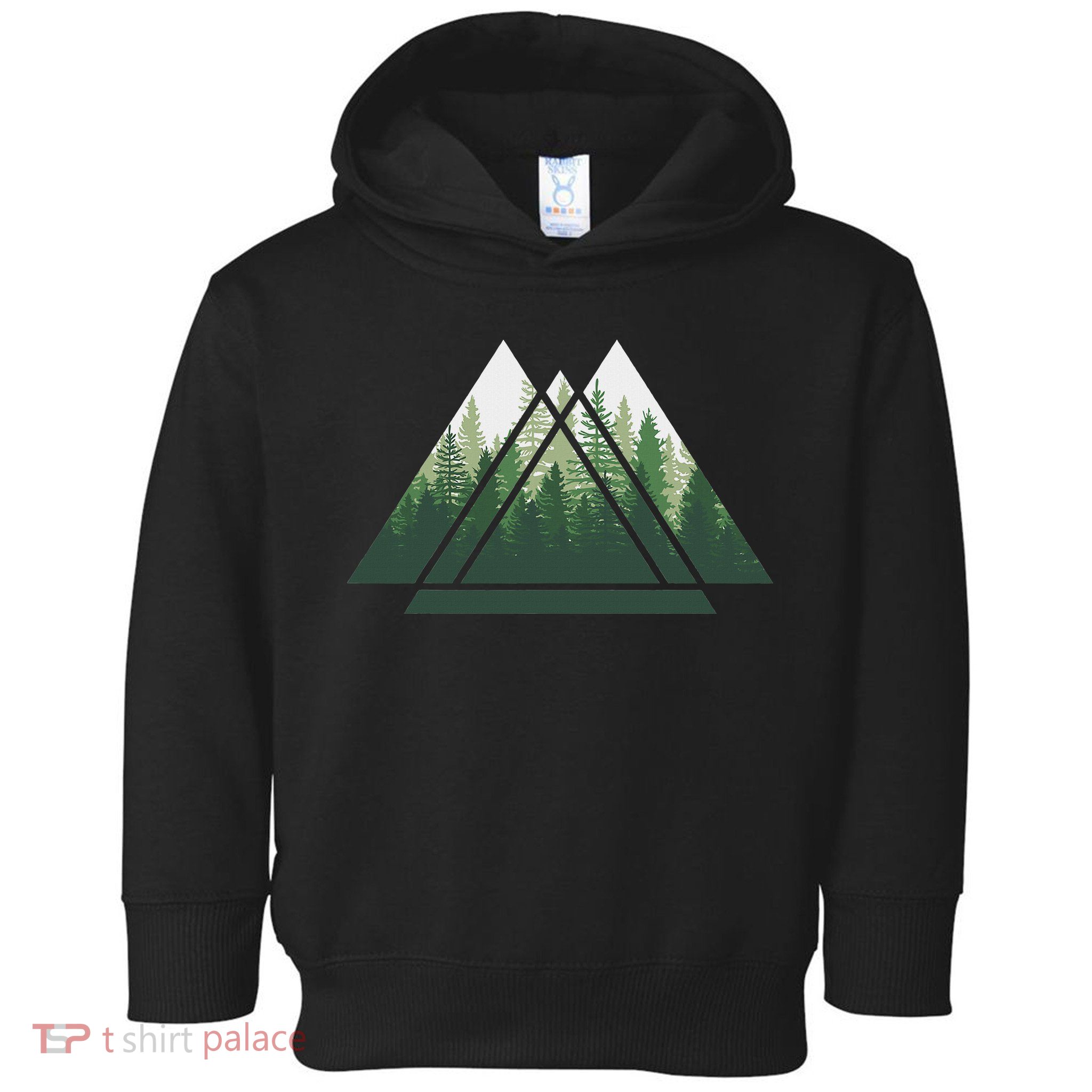 Forest Nature Triangle Minimalism Toddler Hoodie