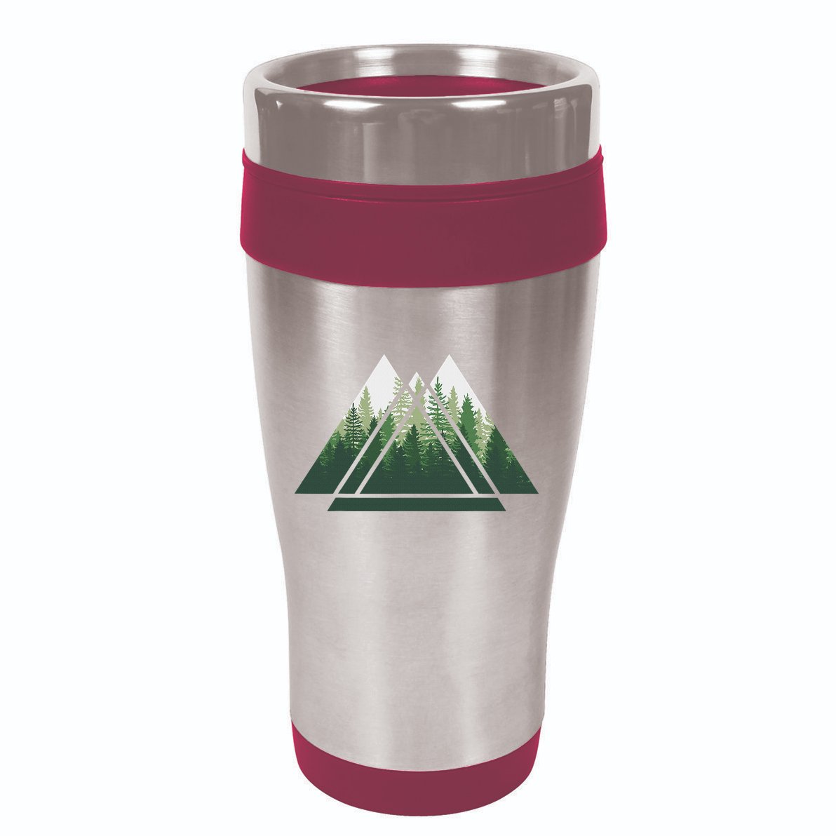 Forest Nature Triangle Minimalism 16oz Travel Tumbler