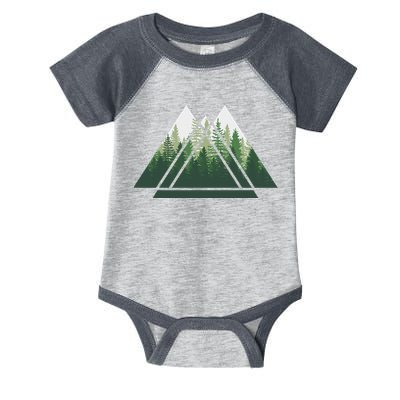 Forest Nature Triangle Minimalism Infant Baby Jersey Bodysuit