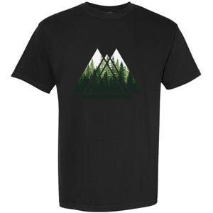 Forest Nature Triangle Minimalism Garment-Dyed Heavyweight T-Shirt