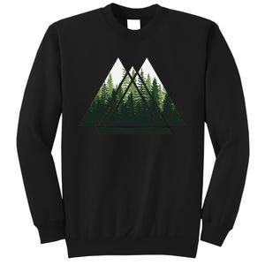 Forest Nature Triangle Minimalism Sweatshirt