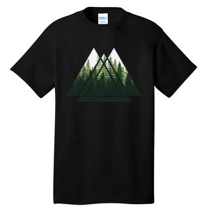 Forest Nature Triangle Minimalism Tall T-Shirt