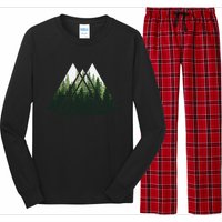 Forest Nature Triangle Minimalism Long Sleeve Pajama Set