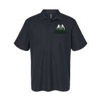 Forest Nature Triangle Minimalism Softstyle Adult Sport Polo